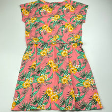 Load image into Gallery viewer, Girls Mango, floral cotton casual dress, EUC, size 10, L: 67cm