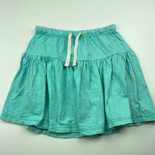 Load image into Gallery viewer, Girls Cherokee, aqua cotton skirt, elasticated, L: 32cm, GUC, size 6,  