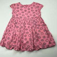 Load image into Gallery viewer, Girls Target, cotton lined dress, hedgehogs, FUC, size 2, L: 43cm