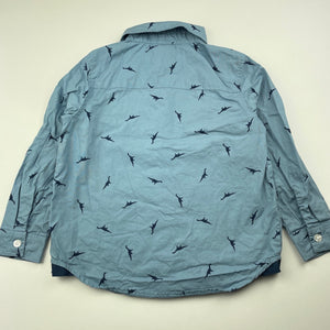 Boys Tilt, cotton long sleeve shirt, dinosaurs, GUC, size 4,  