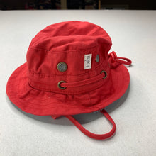 Load image into Gallery viewer, Boys Toshi, red cotton bucket hat, chin strap, Size: XS, EUC, size 000-00,  