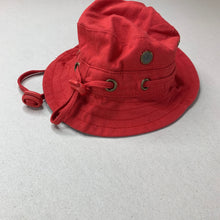 Load image into Gallery viewer, Boys Toshi, red cotton bucket hat, chin strap, Size: XS, EUC, size 000-00,  
