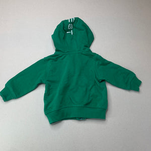 Boys Prenatal, green zip hoodie sweater, GUC, size 0,  