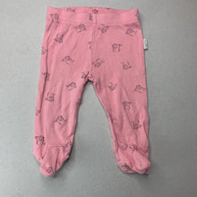 Load image into Gallery viewer, Girls Anko, soft organic cotton footed leggings / bottoms, FUC, size 000,  