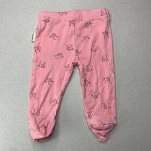 Load image into Gallery viewer, Girls Anko, soft organic cotton footed leggings / bottoms, FUC, size 000,  