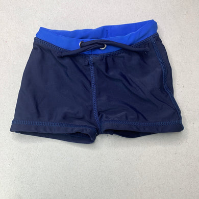 Boys Seed, navy swim shorts, elasticated, FUC, size 00,  