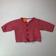 Load image into Gallery viewer, Girls Baby Patch, red &amp; white stripe cotton top, GUC, size 000,  