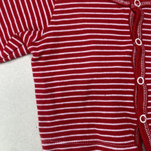 Load image into Gallery viewer, Girls Baby Patch, red &amp; white stripe cotton top, GUC, size 000,  