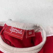 Load image into Gallery viewer, Boys Sprout, red cotton t-shirt / top, elephant, GUC, size 00,  