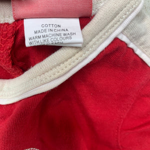Boys Sprout, red cotton t-shirt / top, elephant, GUC, size 00,  