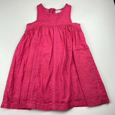 Girls Young Hearts, lined cotton casual dress, FUC, size 4, L: 53cm