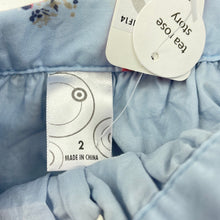 Load image into Gallery viewer, Girls Target, lined floral cotton skirt, adjustable, L: 26cm, NEW, size 2,  