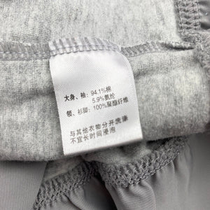 Girls PEPCO, grey marle long sleeve peplum top, FUC, size 12,  