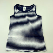 Load image into Gallery viewer, Girls Target, navy stripe singlet / tank top, EUC, size 7,  