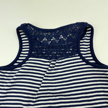 Load image into Gallery viewer, Girls Target, navy stripe singlet / tank top, EUC, size 7,  