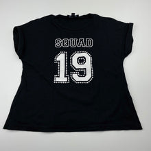 Load image into Gallery viewer, Girls Bardot Junior, black soft feel t-shirt / top, EUC, size 5,  