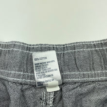 Load image into Gallery viewer, Boys Anko, grey cotton shorts, elasticated, EUC, size 14,  