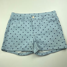 Load image into Gallery viewer, Girls Miss Understood, blue stretch cotton shorts, adjustable, GUC, size 14,  