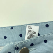 Load image into Gallery viewer, Girls Miss Understood, blue stretch cotton shorts, adjustable, GUC, size 14,  