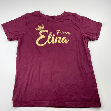 Girls CB, cotton t-shirt / top, princess, GUC, size 8,  