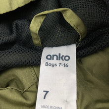 Load image into Gallery viewer, Boys Anko, khaki lightweight spray jacket / coat, EUC, size 7,  