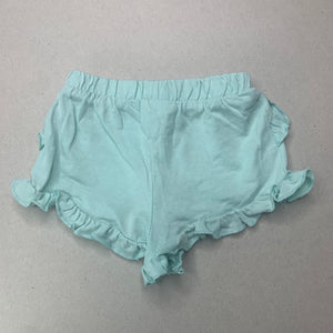 Girls Dymples, aqua cotton shorts, elasticated, EUC, size 000,  