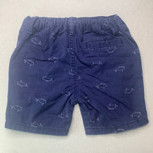 Load image into Gallery viewer, Boys Dymples, navy cotton shorts, adjustable, whales, GUC, size 2,  