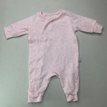 Load image into Gallery viewer, Girls Bilbi, pink stretchy romper, hearts, FUC, size 0000,  
