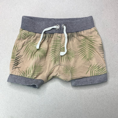Boys Jack & Milly, lightweight cotton shorts, elasticated, GUC, size 000,  