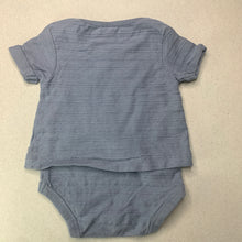 Load image into Gallery viewer, Boys Anko, blue organic cotton romper, EUC, size 0000,  