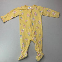Load image into Gallery viewer, Girls Target, stretchy floral zip coverall / romper, FUC, size 000,  