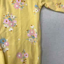 Load image into Gallery viewer, Girls Target, stretchy floral zip coverall / romper, FUC, size 000,  