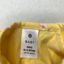 Load image into Gallery viewer, Girls Target, stretchy floral zip coverall / romper, FUC, size 000,  