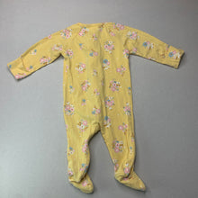 Load image into Gallery viewer, Girls Target, stretchy floral zip coverall / romper, FUC, size 000,  