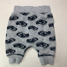 Load image into Gallery viewer, Boys Baby Berry, fleece lined pants / bottoms, racing cars, EUC, size 000,  