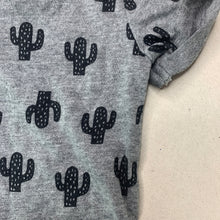 Load image into Gallery viewer, Boys Baby Berry, grey t-shirt / top, cacti, EUC, size 000,  