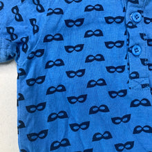 Load image into Gallery viewer, Boys Pumpkin Patch, blue cotton polo shirt top, GUC, size 00,  