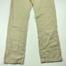 Load image into Gallery viewer, Boys Anko, linen / cotton pants, elasticated, Inside leg: 57.5cm, FUC, size 10,  
