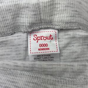 unisex Sprout, stretchy footed leggings / bottoms, EUC, size 0000,  