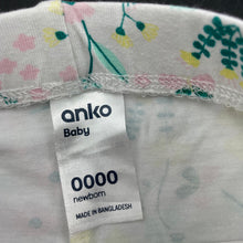 Load image into Gallery viewer, Girls Anko, stretchy floral leggings / bottoms, EUC, size 0000,  