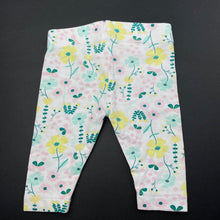 Load image into Gallery viewer, Girls Anko, stretchy floral leggings / bottoms, EUC, size 0000,  