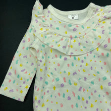 Load image into Gallery viewer, Girls Target, soft cotton ruffle romper, EUC, size 000,  