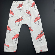 Load image into Gallery viewer, Girls stretchy, leggings / bottoms, flamingos, FUC, size 00,  