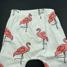 Load image into Gallery viewer, Girls stretchy, leggings / bottoms, flamingos, FUC, size 00,  