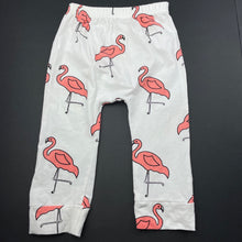 Load image into Gallery viewer, Girls stretchy, leggings / bottoms, flamingos, FUC, size 00,  