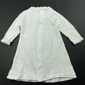 Girls Bonds, white soft cotton dress, FUC, size 000, L: 34cm