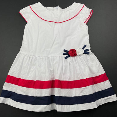 Girls Ollies Place, lined cotton dress, FUC, size 1, L: 40cm