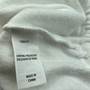 Girls KID, white fleece lined sweater / jumper, FUC, size 12,  