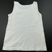 Load image into Gallery viewer, Girls Anko, white cotton singlet top, FUC, size 5,  