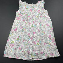 Load image into Gallery viewer, Girls Bebe by Minihaha, lined lightweight floral cotton dress, FUC, size 1, L: 43cm